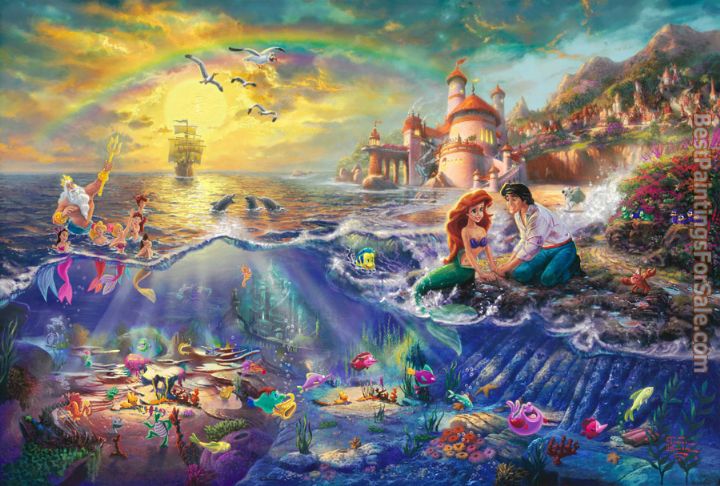 Thomas Kinkade The Little Mermaid